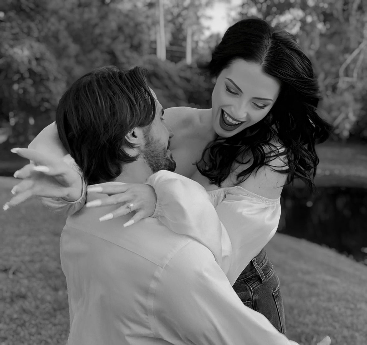 Photo of the bride and groom.